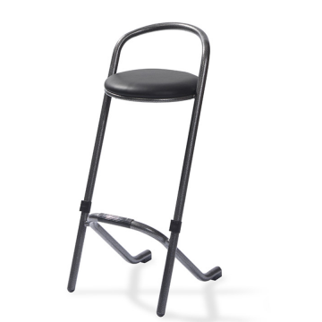 Barkruk stapelbaar hamerslag zwart